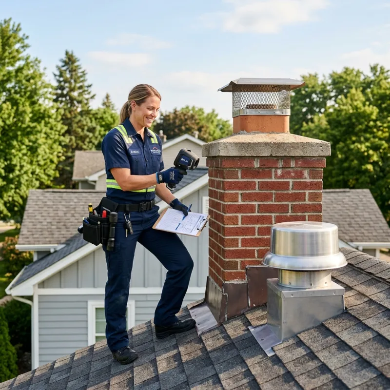 Technician removing a deceased bird from an indoor space in Marcus Hill